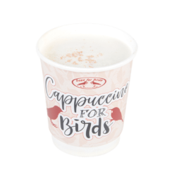 Fettblock für Vögel in Cappuccinotasse