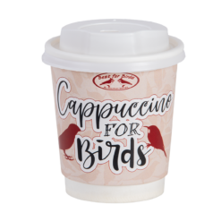 Vogel Cappuccino Fettblock in Cappuccinotasse